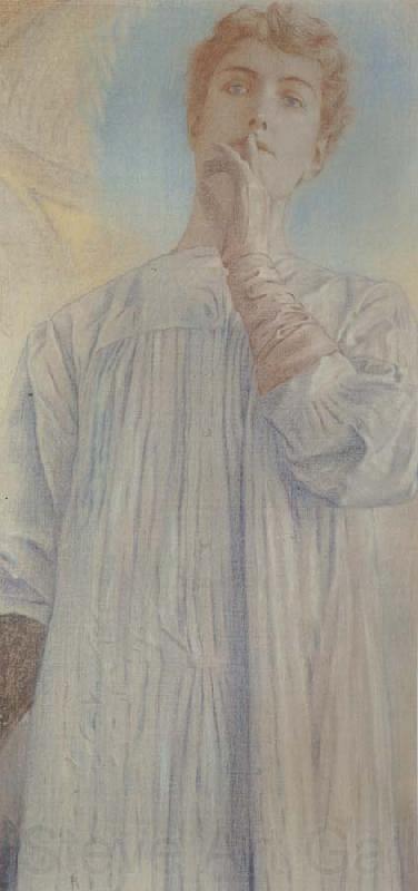 Fernand Khnopff On Silence Norge oil painting art